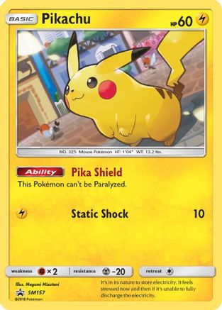 SM Promos  SM157 Pikachu  - Holofoil - Promo