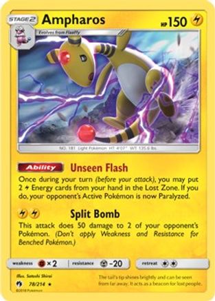 Deck Exclusives  078/214 Ampharos  - Rare