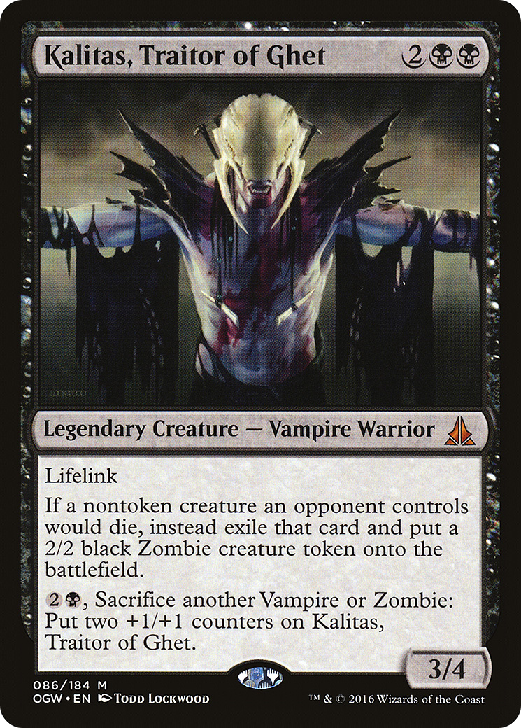 Oath of the Gatewatch - (OGW-086) - Kalitas, Traitor of Ghet Foil