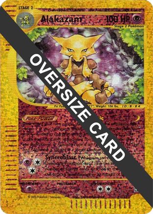Jumbo Cards /12 Alakazam - 1/12 (Box Topper)  - Reverse Holofoil - Promo