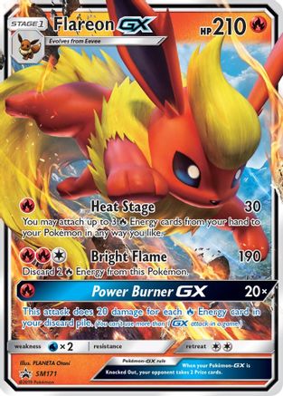 SM Promos  SM171 Flareon GX  - Holofoil - Promo