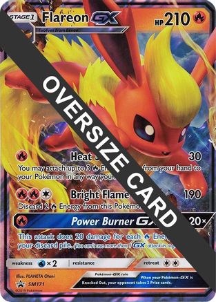 Jumbo Cards  Flareon GX - SM171 (SM Black Star Promo)  - Holofoil - Promo