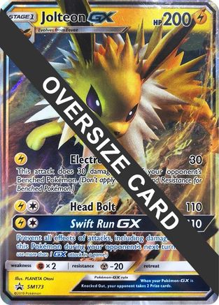 Jumbo Cards  Jolteon GX - SM173 (SM Black Star Promo)  - Holofoil - Promo