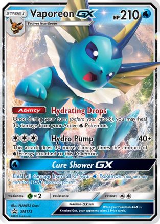 SM Promos  SM172 Vaporeon GX  - Holofoil - Promo