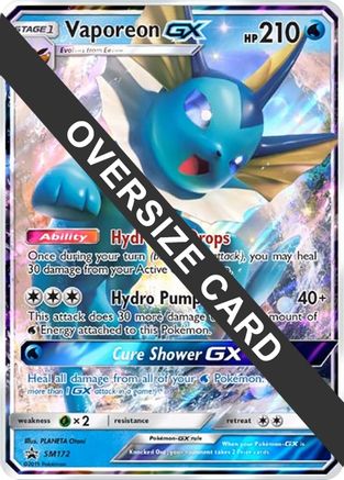 Jumbo Cards  Vaporeon GX - SM172  - Holofoil - Promo