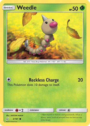 SM  Team Up  003/181 Weedle (3)  - Common