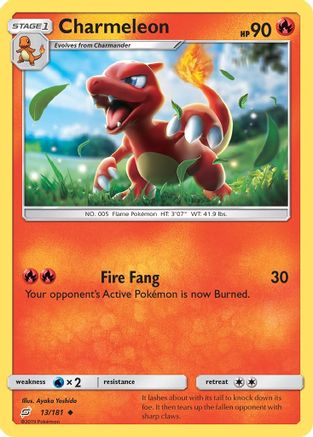 SM  Team Up  013/181 Charmeleon  - Reverse Holofoil - Uncommon