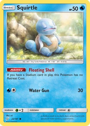 SM  Team Up  022/181 Squirtle (22)  - Common