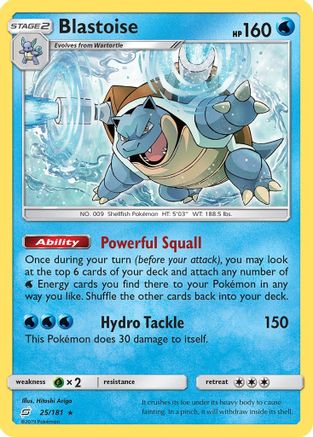 SM  Team Up  025/181 Blastoise  - Rare