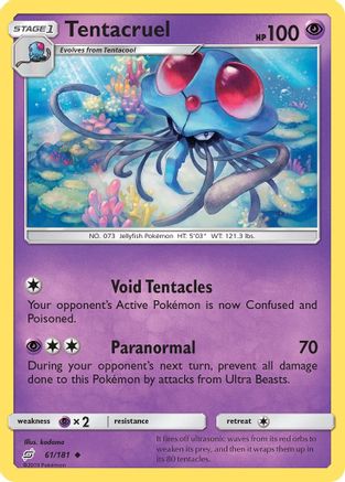 SM  Team Up  061 Tentacruel  - Reverse Holofoil - Uncommon