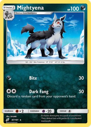 SM  Team Up  087 Mightyena  - Rare