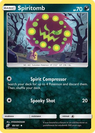 SM  Team Up  089 Spiritomb  - Reverse Holofoil - Uncommon