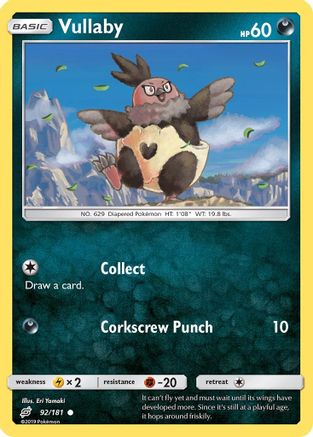 SM  Team Up  092 Vullaby  - Reverse Holofoil - Common