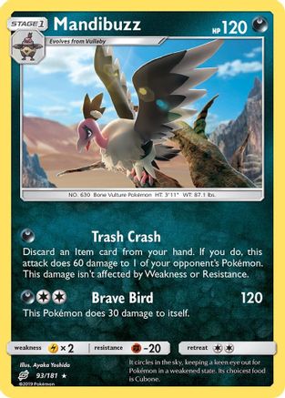 SM  Team Up  093 Mandibuzz  - Rare
