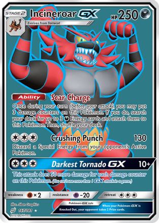 SM  Team Up  167 Incineroar GX (Full Art)  - Holofoil - Ultra Rare