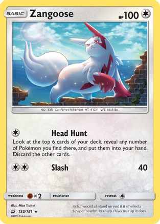 SM  Team Up  132/181 Zangoose  - Holofoil - Holo Rare