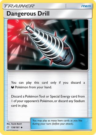 SM  Team Up  138 Dangerous Drill  - Uncommon
