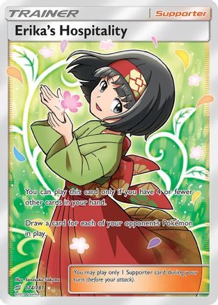SM  Team Up  174 Erika's Hospitality (Full Art)  - Holofoil - Ultra Rare