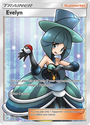 SM  Team Up  175 Evelyn (Full Art)  - Holofoil - Ultra Rare