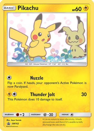 SM Promos  SM162 Pikachu  - Holofoil - Promo