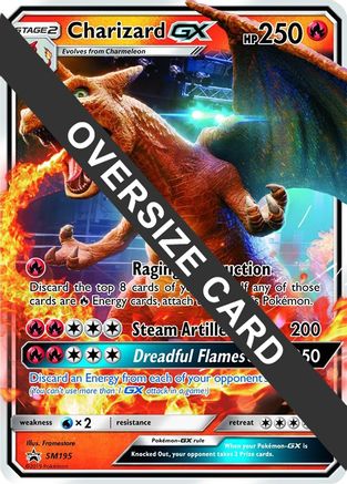 Jumbo Cards  Charizard GX - SM195 (SM Black Star Promo)  - Holofoil - Promo