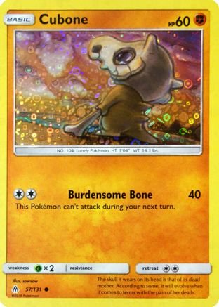 Miscellaneous Cards & Products  057/131 Cubone  - Holofoil - Promo