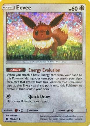 Miscellaneous Cards & Products  101/149 Eevee  - Holofoil - Promo