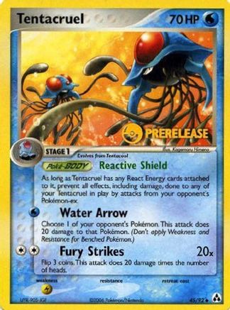 Nintendo Promos /92 Tentacruel - 45/92 (Prerelease)  - Promo