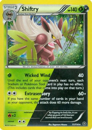 Miscellaneous Cards & Products  011/114 Shiftry  - Holofoil - Promo