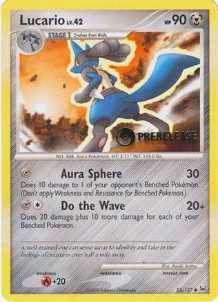 Diamond and Pearl Promos /127 Lucario - 53/127 (Prerelease)  - Promo