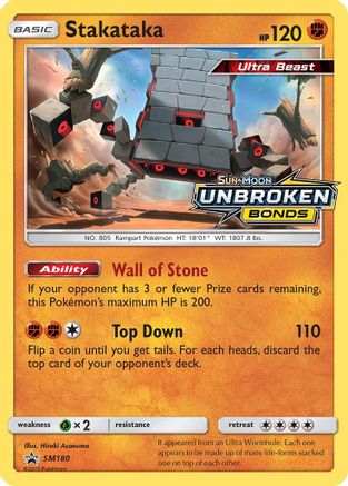 SM Promos  SM180 Stakataka  - Holofoil - Promo