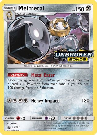 SM Promos  SM181 Melmetal  - Holofoil - Promo
