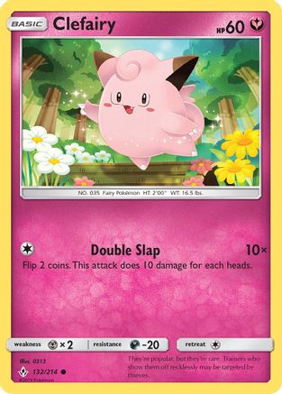 SM  Unbroken Bonds  132/214 Clefairy  - Common