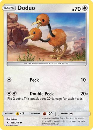 SM  Unbroken Bonds  150/214 Doduo  - Common