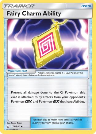 SM  Unbroken Bonds  171 Fairy Charm Ability  - Uncommon