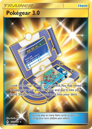 SM  Unbroken Bonds  233/214 Pokegear 3.0 (Secret)  - Holofoil - Secret Rare