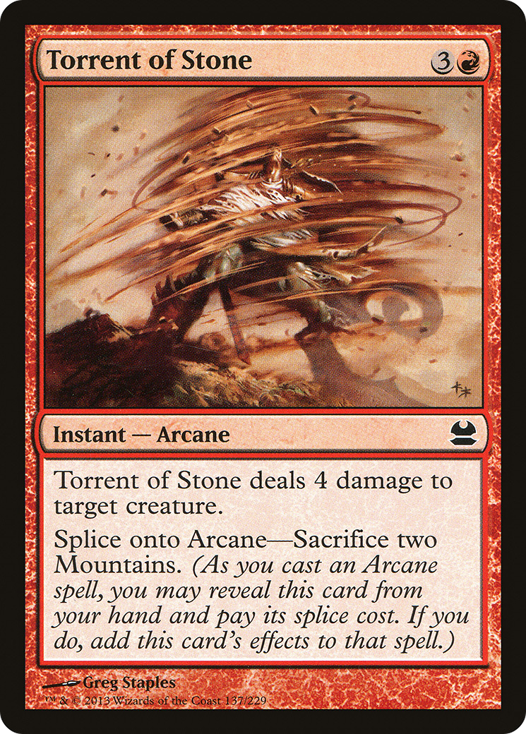 Modern Masters - (MMA-137) - Torrent of Stone Foil