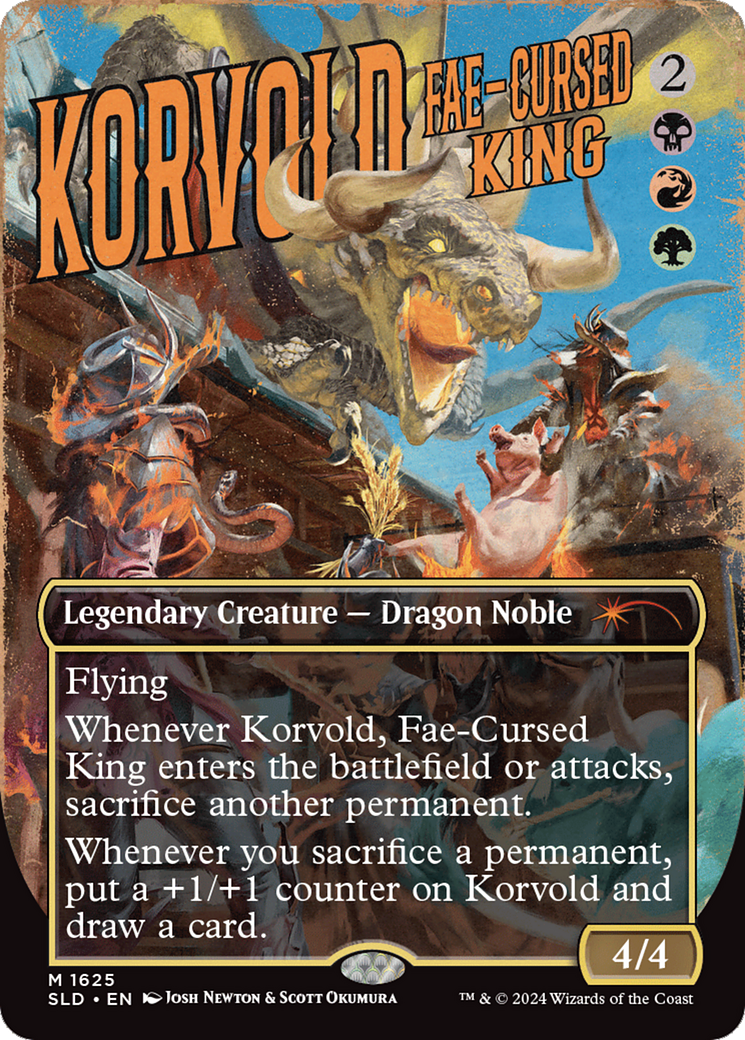 Secret Lair Drop - (SLD-1625) - Korvold, Fae-Cursed King (Borderless)