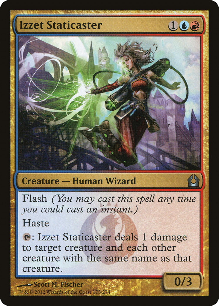 Return to Ravnica - (RTR-173) - Izzet Staticaster Foil