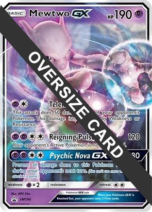 Jumbo Cards  Mewtwo GX - SM196  - Holofoil - Promo