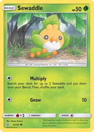 SM  Unified Minds  006/236 Sewaddle (6)  - Common