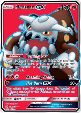 SM  Unified Minds  216 Heatran GX (Full Art)  - Holofoil - Ultra Rare