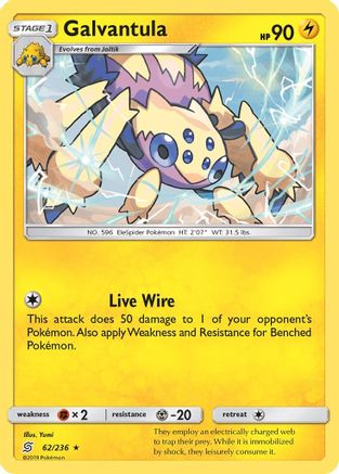 SM  Unified Minds  062/236 Galvantula  - Reverse Holofoil - Rare