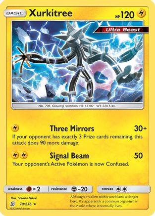 SM  Unified Minds  070/236 Xurkitree  - Reverse Holofoil - Rare