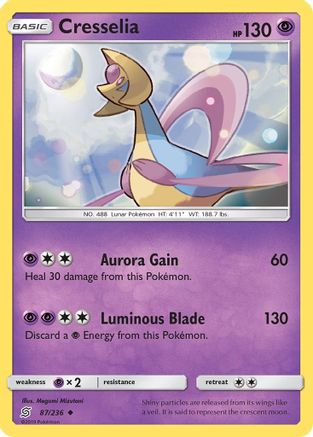 SM  Unified Minds  087/236 Cresselia  - Uncommon