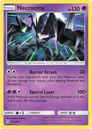 SM  Unified Minds  101/236 Necrozma  - Rare