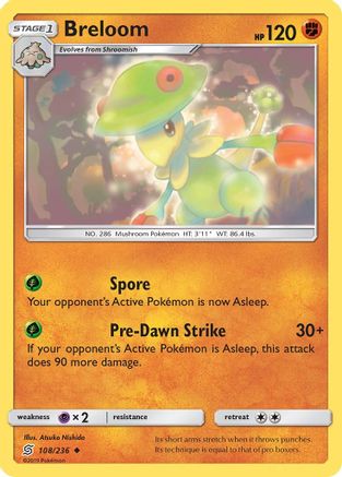SM  Unified Minds  108/236 Breloom  - Uncommon