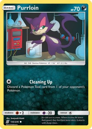 SM  Unified Minds  135/236 Purrloin  - Common