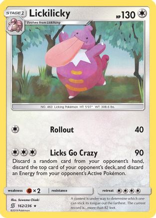 SM  Unified Minds  162 Lickilicky  - Reverse Holofoil - Rare