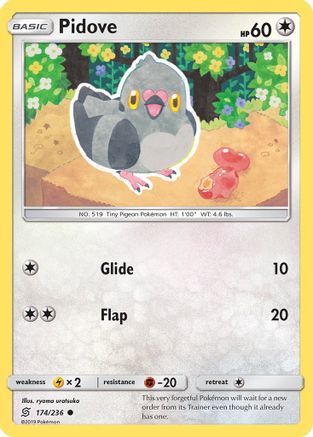 SM  Unified Minds  174/236 Pidove  - Common